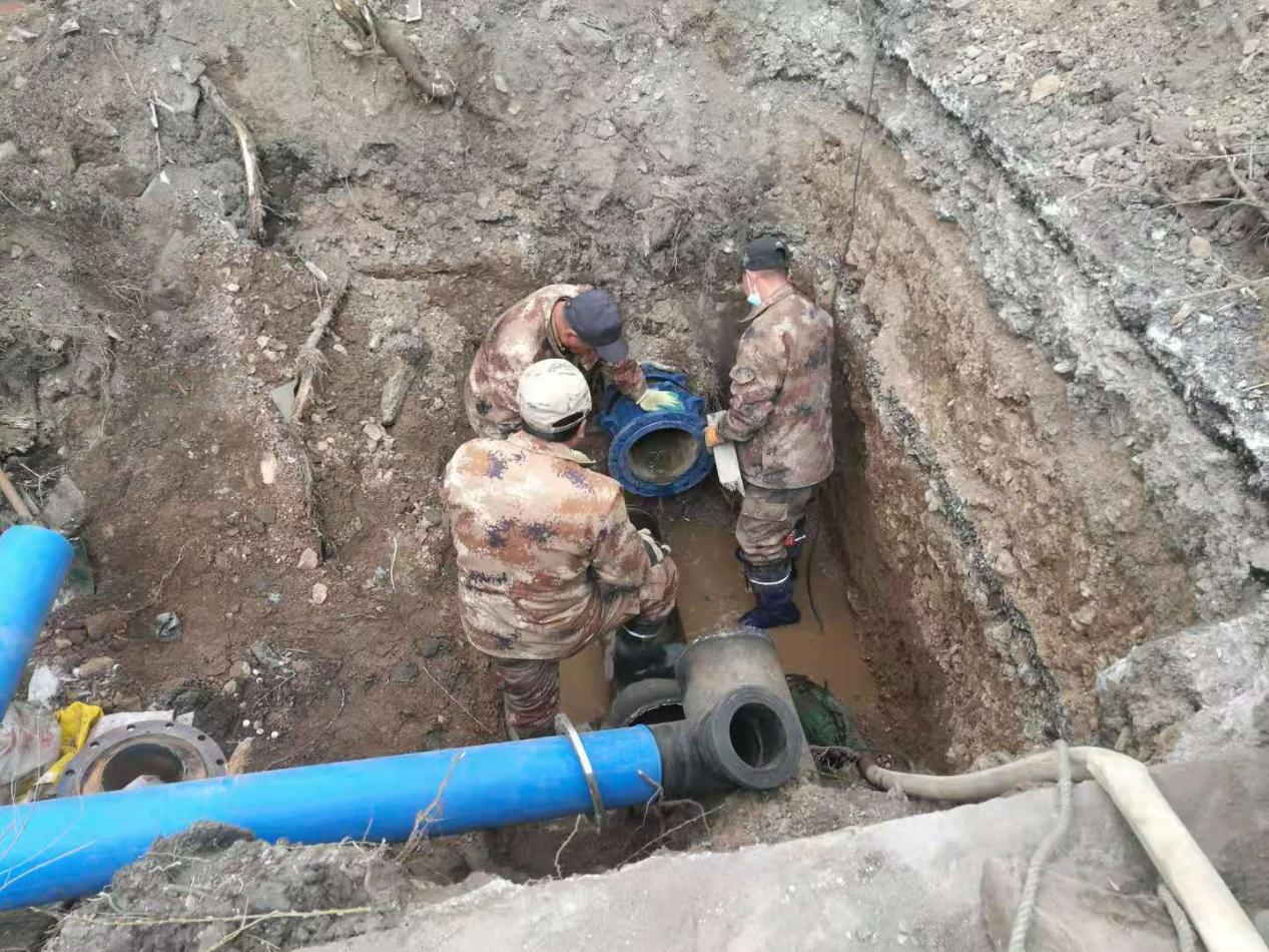 錦州北站朝凌高鐵錦州段原供水管線改造工程施工進行中