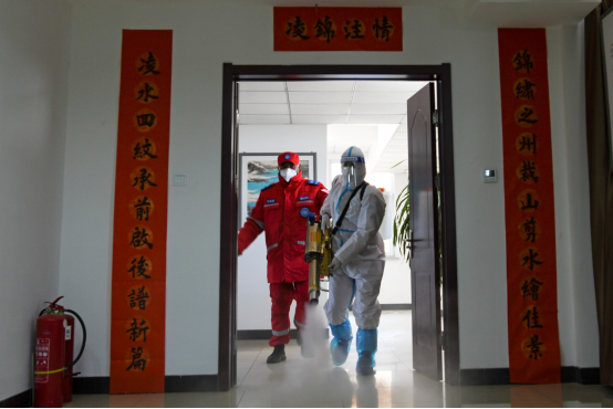 全面消殺 水庫建設(shè)公司筑牢疫情防控防線