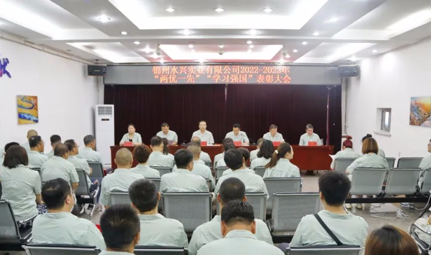 錦州水興實(shí)業(yè)有限公司2022-2023年 “兩優(yōu)一先”“學(xué)習(xí)強(qiáng)國”表彰大會(huì)隆重召開